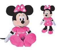 Disney - Minnie Mouse, Robe Rose, 43cm, Peluche, à partir de 0 Mois