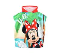 Disney Minnie Mouse Serviette à Capuche pour Fille, Serviette de Plage, Serviette de Bain Poncho pour Fille, Serviette de Bain pour Enfant