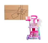 Disney Minnie Mouse Sparkle 'N Clean Trolley, 53,3 cm, 11 pièces, jeu de simulation, jouets pour enfants à partir de 3 ans, exclusivité Amazon par Just Play