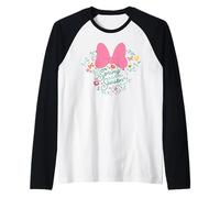 Disney Minnie Mouse Spring Into The Season Flower Icon Manche Raglan