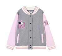 Disney Minnie Mouse Sweatshirt pour Fille, Veste en Coton Chaud et Doux, Cadeau Pull Minnie College pour Filles, Taille 10 Ans