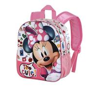 Disney Minnie Mouse Too Cute-Sac à Dos 3D Petit, Rose, 26 x 31 cm, Capacité 8,5 L