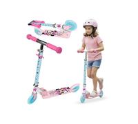 DISNEY Minnie Mouse Trottinette à deux roues avec frein jusqu'à 50 kg, pliable, réglable pour enfants 6+