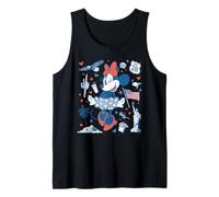 Disney Minnie Mouse USA Americana Collage 4th of July 250th Débardeur