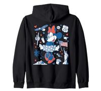 Disney Minnie Mouse USA Americana Collage 4th of July 250th Sweat à Capuche