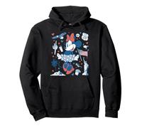 Disney Minnie Mouse USA Americana Collage 4th of July 250th Sweat à Capuche