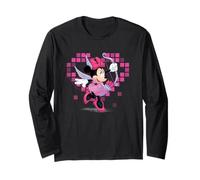 Disney Minnie Mouse Valentine's Day Cupid Pixel Heart Manche Longue