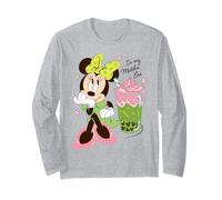Disney Minnie Mouse Valentine's Day Cute "In My Matcha Era" Manche Longue