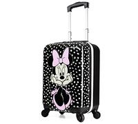 Disney Minnie Mouse Valise Rigide 49 Centimetres 30 litres avec 4 Roues - Cadeau Enfant (S 49cm - 30L, Noir)