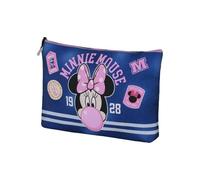 Disney Minnie Mouse Varsity-Trousse de Toilette Soleil, Bleu, 30 x 22 cm