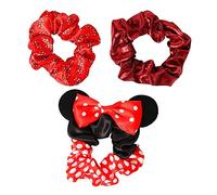 Disney Minnie Mouse VE700362L Ensemble de 3 chouchous pour filles Rouge/noir