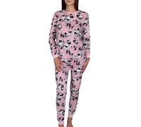Disney Minnie Mouse Velours Pyjama Deux pièces pour Femme, Pyjama Chaud à Manches Longues (FR/ES, Numérique, 38, Taille Normale, Taille Normale, A)