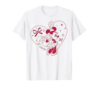 Disney Minnie Mouse XOXO Heart Coquette Valentine's Day T-Shirt