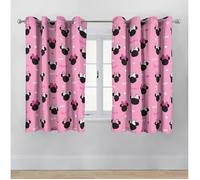 Jay Franco Disney Minnie Mouse Coeurs & Amour Rideaux - Lot de 2 Panneaux imprimes - 100% Microfibre - 137x168cm