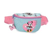 Disney Minnie My happy place Petit Sac Banane Bleu 27x11x6,5 cms Polyester