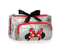 Disney Minnie My Pretty Bow Porte-monnaie trois compartiments Gris 20,5 x 10,5 x 8,5 cm Polyester