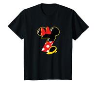 Disney Minnie Numbers "7" Seventh 7th Birthday Party Gift T-Shirt