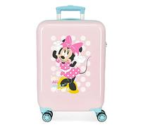 Disney Minnie Play All Day Valise de Cabine Rose 38 x 55 x 20 cm Rigide ABS Fermeture à Combinaison latérale 34 l 2 kg 4 Roues Doubles Équipement à Main