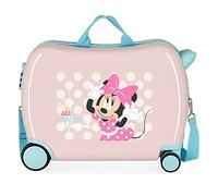 Disney Minnie Play All Day Valise pour Enfant Rose 50 x 38 x 20 cm Rigide ABS Fermeture à Combinaison latérale 34 l 1,8 kg 4 Roues Équipement à Main