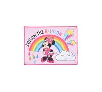 Disney Minnie Serviette pour fille Rose avec motif arc-en-ciel 40 x 30 cm