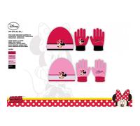 Disney Minnie- Set Bonnet et Gants pour Enfant-TAILLE UNIQUE- 2 modèles assortis avec envoi aléatoire.