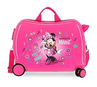 Disney Minnie Stickers Valise Enfant Rose 50x38x20 cms Rigide ABS Serrure à combinaison 34L 2,1Kgs 2 roues Bagage à main