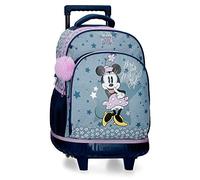 Disney Minnie Style Sac à Dos Compact 2 Roues Bleu 32x43x21 cms Polyester 28,9L
