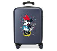 Disney Minnie Sunny Day Valise Trolley Cabine Bleu 37x55x20 cms Rigide ABS Serrure à Combinaison 34L 2,6Kgs 4 Roues Doubles Bagage à Main
