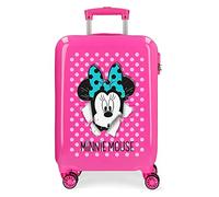 Disney Minnie Sunny Day Valise Trolley Cabine Rose 37x55x20 cms Rigide ABS Serrure à Combinaison 34L 2,6Kgs 4 Roues Doubles Bagage à Main