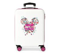 Disney Minnie Sunny Day Valise Trolley Cabine Rose 37x55x20 cms Rigide ABS Serrure à Combinaison 34L 2,6Kgs 4 Roues Doubles Bagage à Main