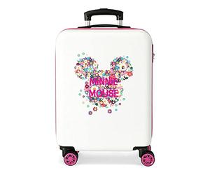 Disney Minnie Sunny Day Valise Trolley Cabine Rose 37x55x20 cms Rigide ABS Serrure à Combinaison 34L 2,6Kgs 4 Roues Doubles Bagage à Main