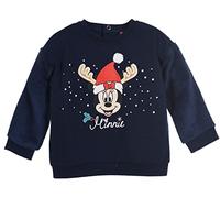 Disney Minnie Sweat Collection Noël Bleu Marine Taille 6 Mois Fille
