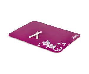 Disney- Minnie Tableau à Craie 27 x 38 cm Noir marqueur, 667096, Rose et Blanc