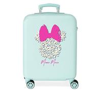 Disney Minnie Teen Valise de Cabine Bleue 38 x 55 x 20 cm Rigide ABS Fermeture à Combinaison latérale 35 l 2,5 kg 4 Roues Doubles
