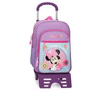 Disney Minnie Today is my day Sac à dos avec chariot violet 30x40x13 cms Polyester 17,16L