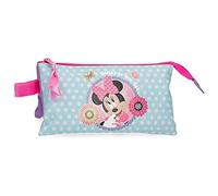 Disney Minnie Today is my day Trousse Triple Violet 22x12x5 cms Polyester