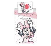 Disney Minnie White Parure de lit Coton Housse de Couette lit 1 Place