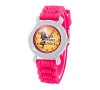 Disney Mira Royal Montre de détective pour enfants de 3 à 7 ans avec cadran lumineux - Excellent cadeau pour les jeunes détectives - Cadran facile à lire, lunette blanche et bracelet en silicone rose