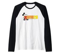 Disney MM28 Racing Mickey Mouse Race Car Driver Logo Manche Raglan