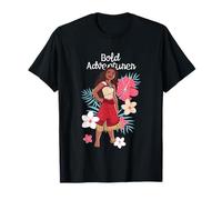 Disney Moana 2 Bold Adventurer Tropical Floral Moana T-Shirt