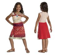 Disney Moana 2 - Costume Enfant Moana avec Détails Fidèles - Taille XS (3-4 Ans) - Licence Officielle du Film d’Animation - Déguisement pour Filles