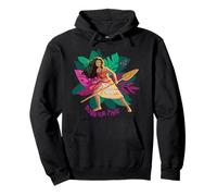 Disney Moana Born For This Floral Background Oar In Hand Sweat à Capuche
