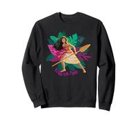 Disney Moana Born For This Floral Background Oar In Hand Sweatshirt