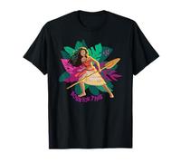 Disney Moana Born For This Floral Background Oar In Hand T-Shirt