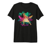 Disney Moana Born For This Floral Background Oar In Hand T-shirt haut de gamme
