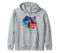 Disney Moana Follow The Stars Floral Night Sky Silhouette Sweat à Capuche
