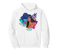 Disney Moana Follow The Stars Floral Night Sky Silhouette Sweat à Capuche