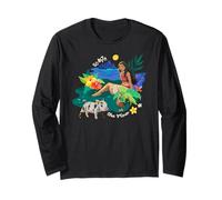 Disney Moana Go With The Flow Island Scenery Hei Hei And Pua Manche Longue