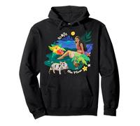 Disney Moana Go With The Flow Island Scenery Hei Hei And Pua Sweat à Capuche