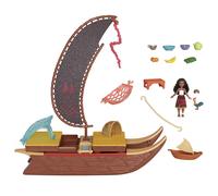 Disney Moana Grand Catamaran 2 Comprend Des Figurines De Et Maoui Plus Deux Animaux De Compagnie Figurine Vaiana:la Légende Du Bout Du Monde